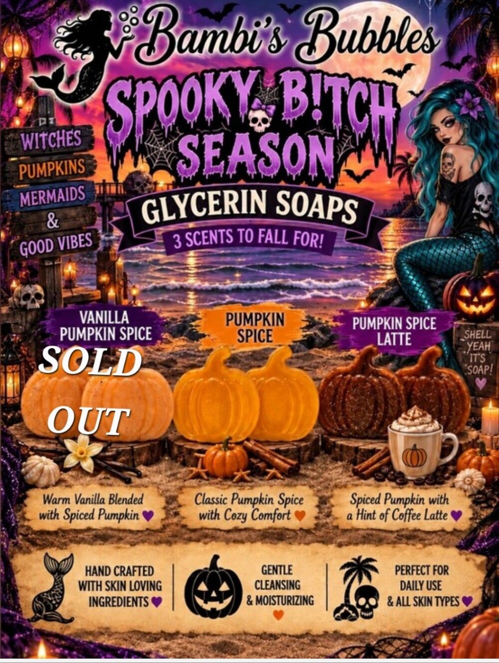 Low Stock! Hand Crafted Glycerin Pumpkin Spice Blends 2.8oz